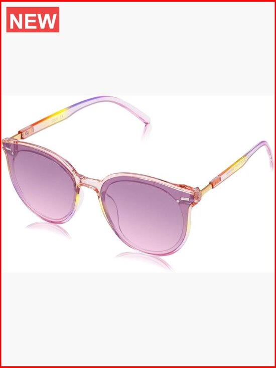 Classic Round Retro Vintage Sunglasses with UV400 Protection Large Frame main image 7